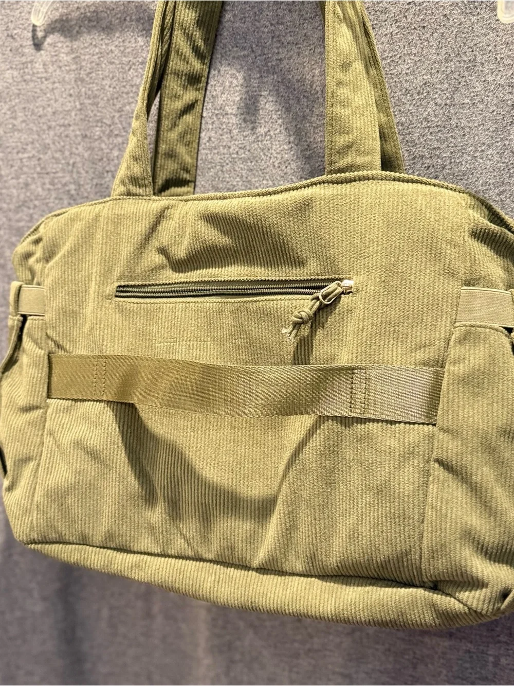 Bagstellar Olive Corduroy Tote/Travel Bag Pre-owned